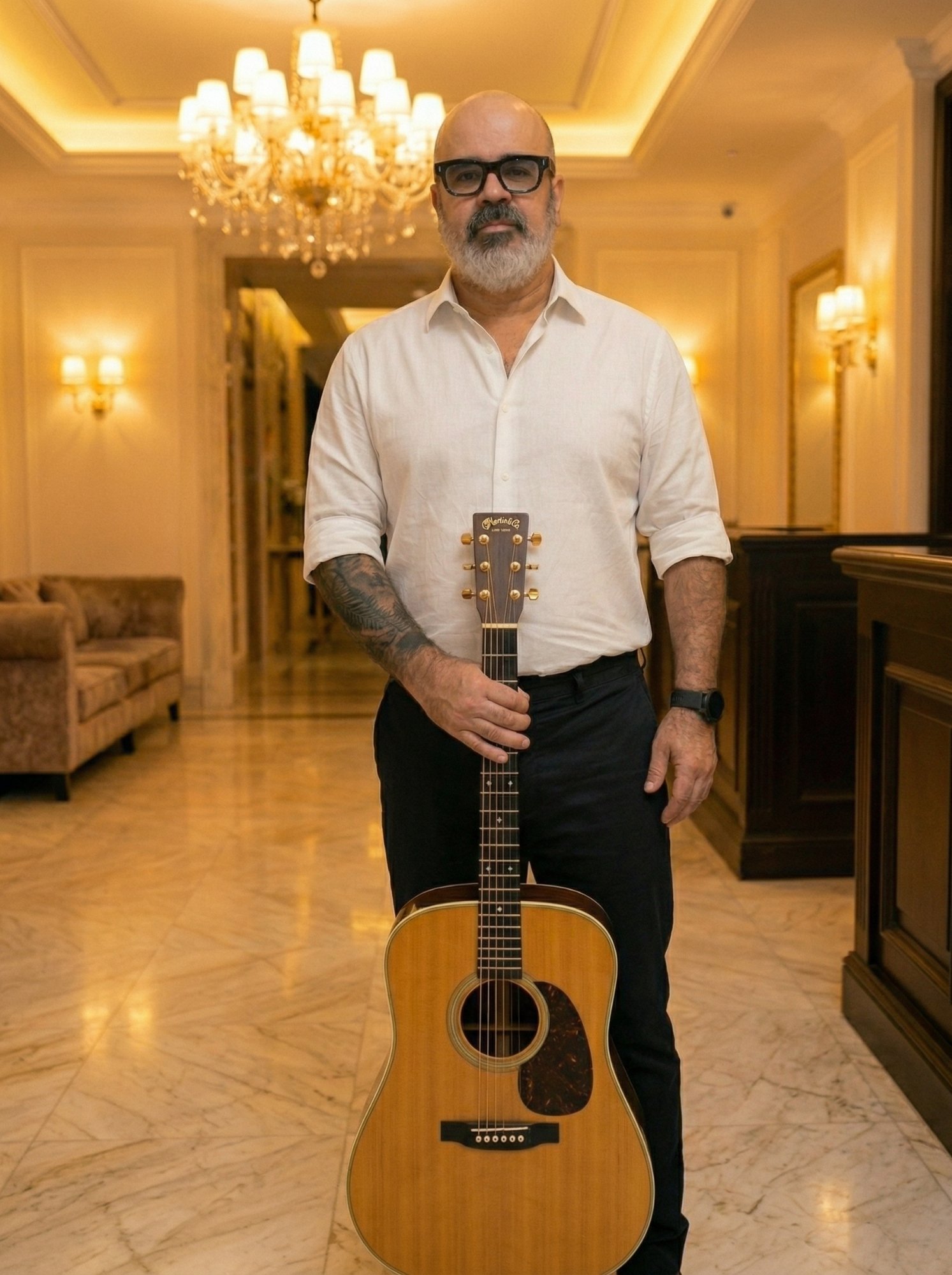 Acoustic guitarist for corporate events and private parties in Cancún and Riviera Maya